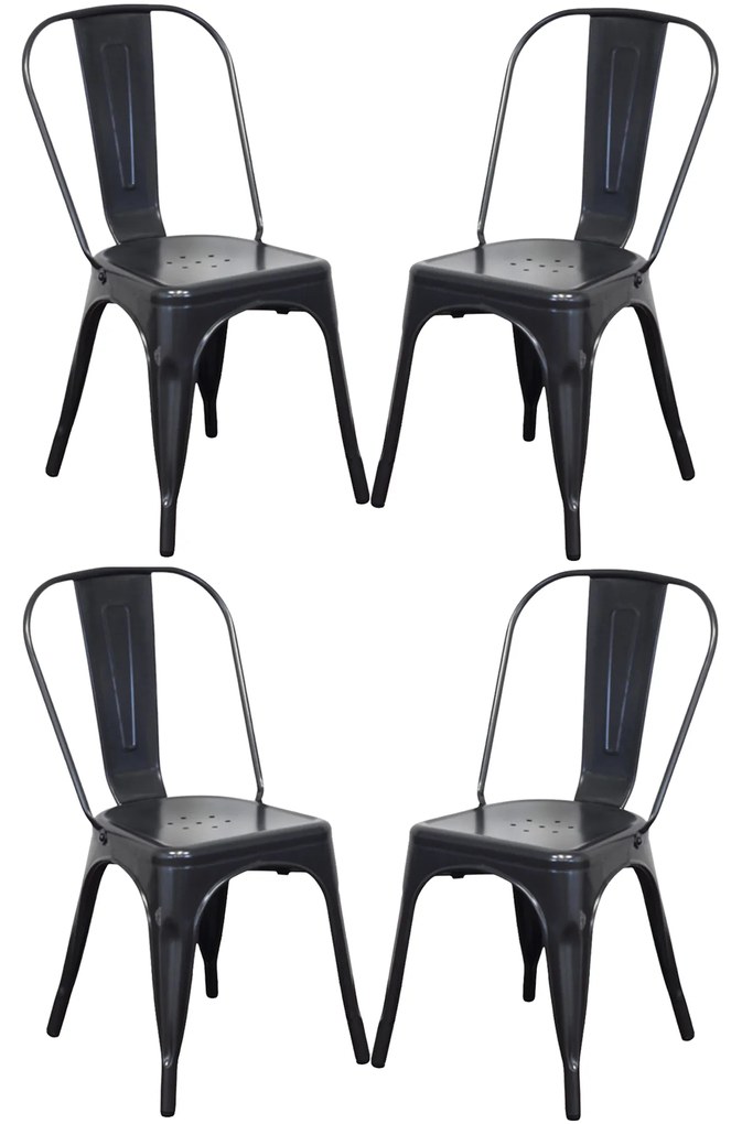 AGATHA - Set 4 sedie industrial
