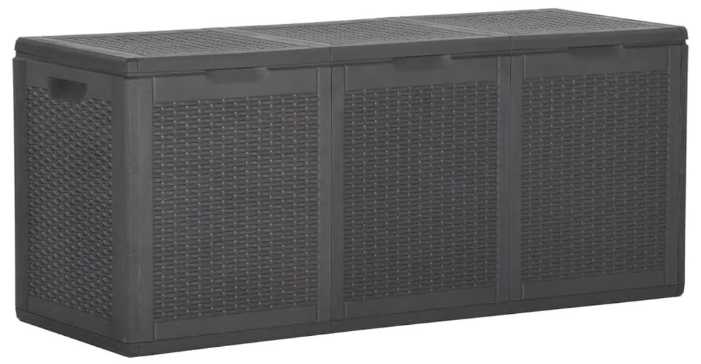 Baule Da Giardino 270 L Nero İn Rattan Pp /