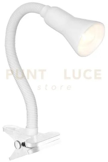 Desk partners flex clip lampada da lavoro - metallo bianco
