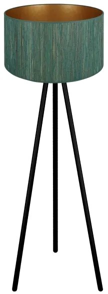 Brilagi - Lampada con piedistallo BOSTON ROLLER 1xE27/15W/230V verde/oro