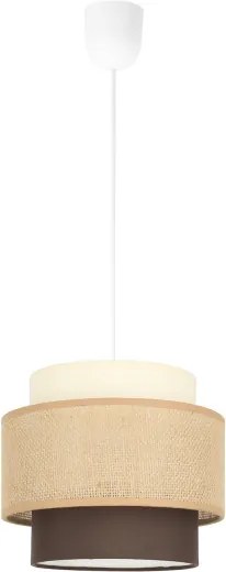 Brilagi - Lampada a sospensione con cavo RESNA 1xE27/60W/230V Ø 20 cm beige/nero