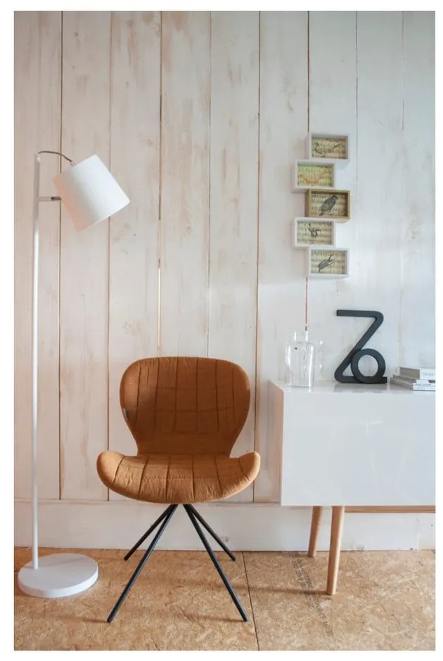 Lampada da terra con testa a fibbia bianca - Zuiver