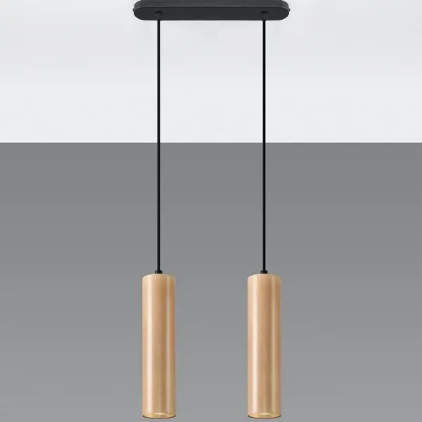 Sollux SL.0637 - Lampadario a sospensione con filo LINO 2xGU10/40W/230V