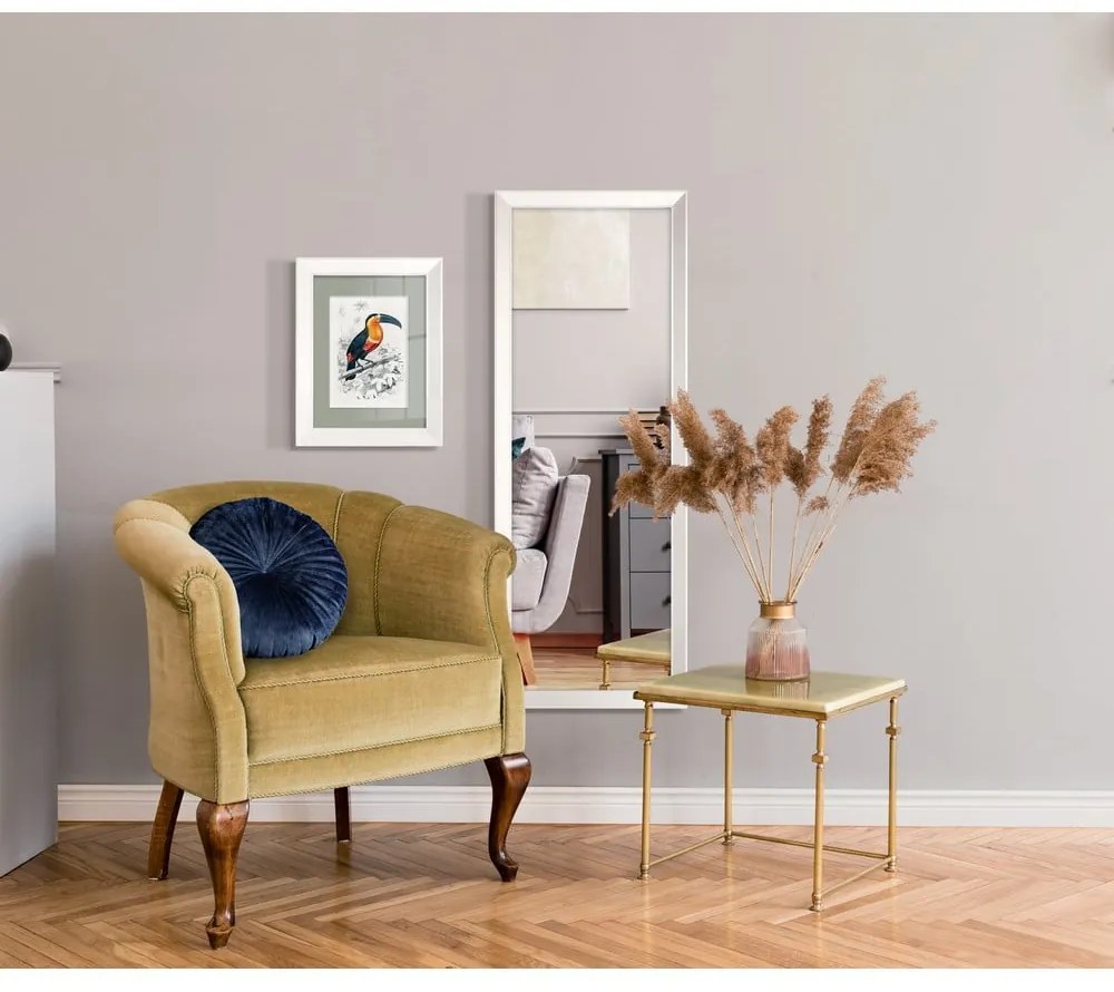 Specchio da parete con cornice bianca ienne, 47 x 147 cm Paris - Styler