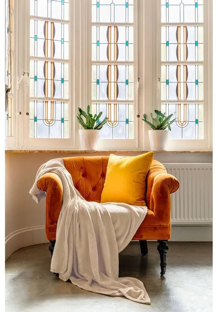 Coperta in micropile beige, 150 x 200 cm - Tiseco Home Studio