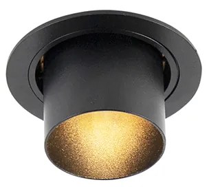 Faretto da incasso Smart nero inclinabile con WiFi GU10 - Installa