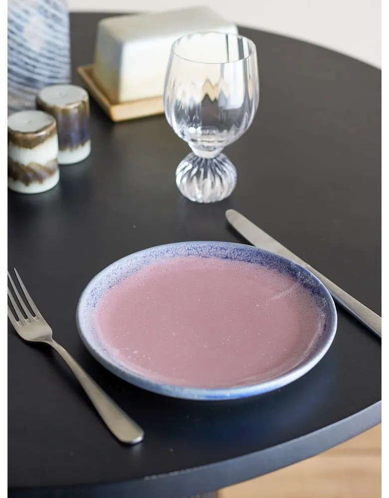 Piatto rosa chiaro in gres ø 20 cm Paula – Bloomingville