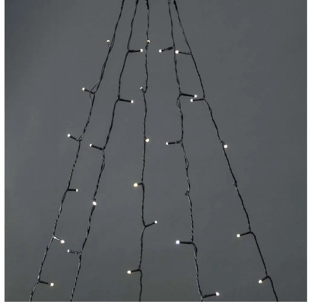 Nedis WIFILXT11W200 - Tenda di Natale LED 200xLED/8 funzioni 5x7m IP65 Wi-Fi Tuya