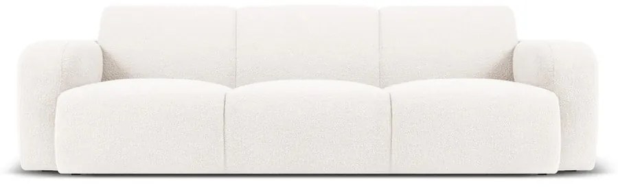 Divano bouclé bianco 235 cm Molino - Micadoni Home