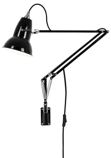 Original 1227 Applique da Parete con Supporto Jet Black - Anglepoise