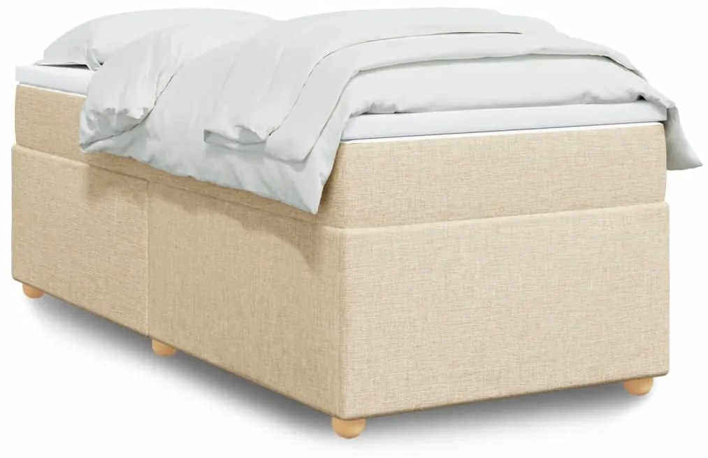 Giroletto A Molle Con Materasso Crema 100x200 Cm İn Tessuto /