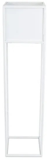 Portafiori 90x24 cm bianco