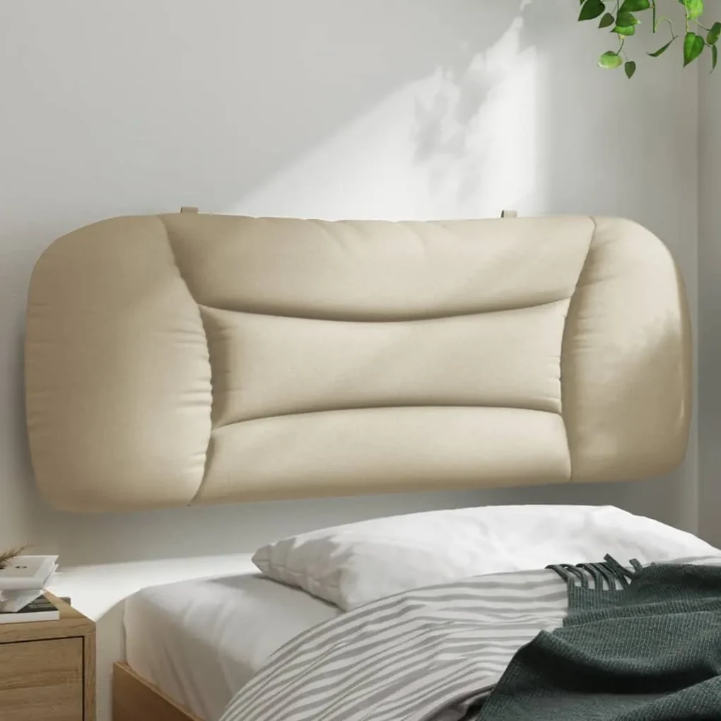 Cuscino testiera crema 100 cm in tessuto