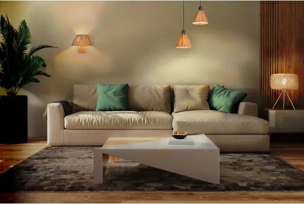 Ledvance - Lampadario a sospensione con filo DECOR RAFFIA 1xE27/15W/230V