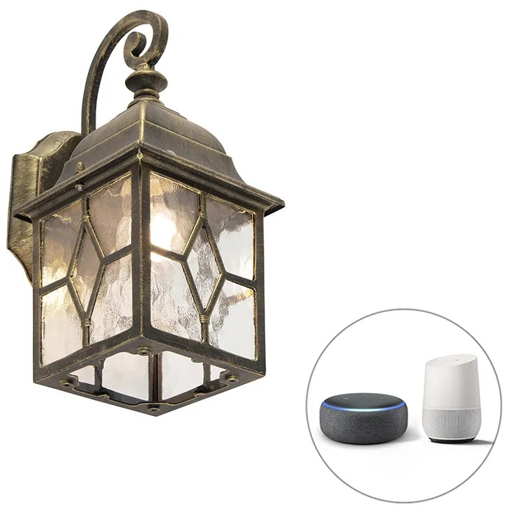 Lampada da parete esterna intelligente romantica in bronzo con Wi-Fi A60 - London