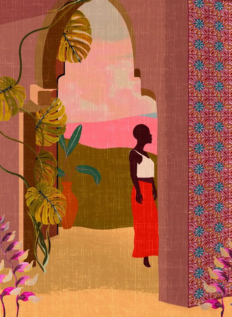 Arte International Carta da parati panoramica Les Mysteres De Madagascar - Marrakech