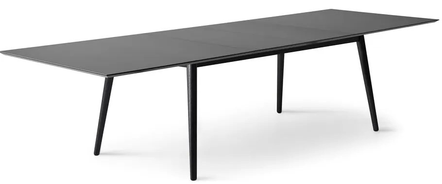 Tavolo da pranzo pieghevole nero con piano nero 90x165 cm Meza - Hammel Furniture