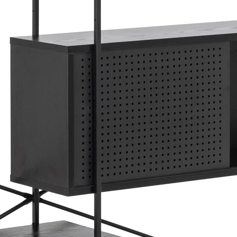 Libreria nera 172x188x27 cm Angus – Actona