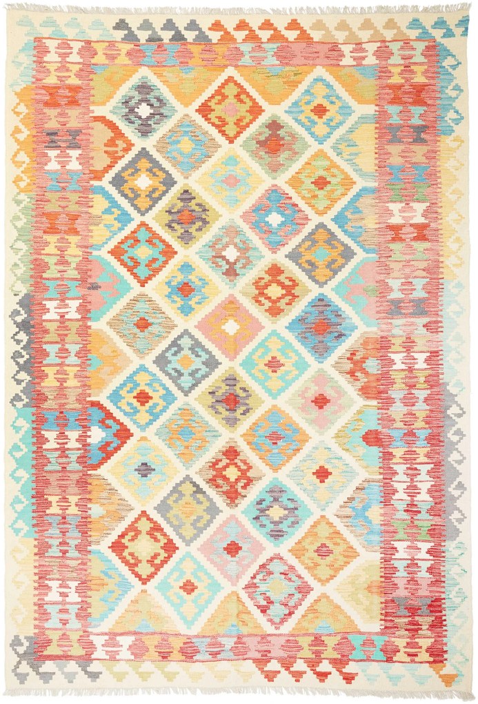 Kilim Tappeto 200 x 290 (Afghanistan) Tessuto A Mano