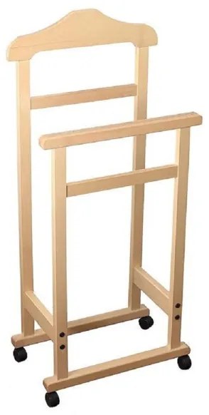 Indossatore da camera in legno massello ELEGANCE NATURALE