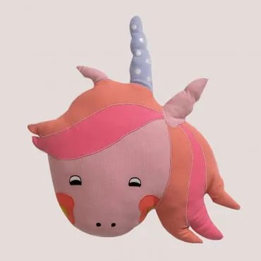 Cuscino In Cotone Skiper Kids Unicorno - Sklum