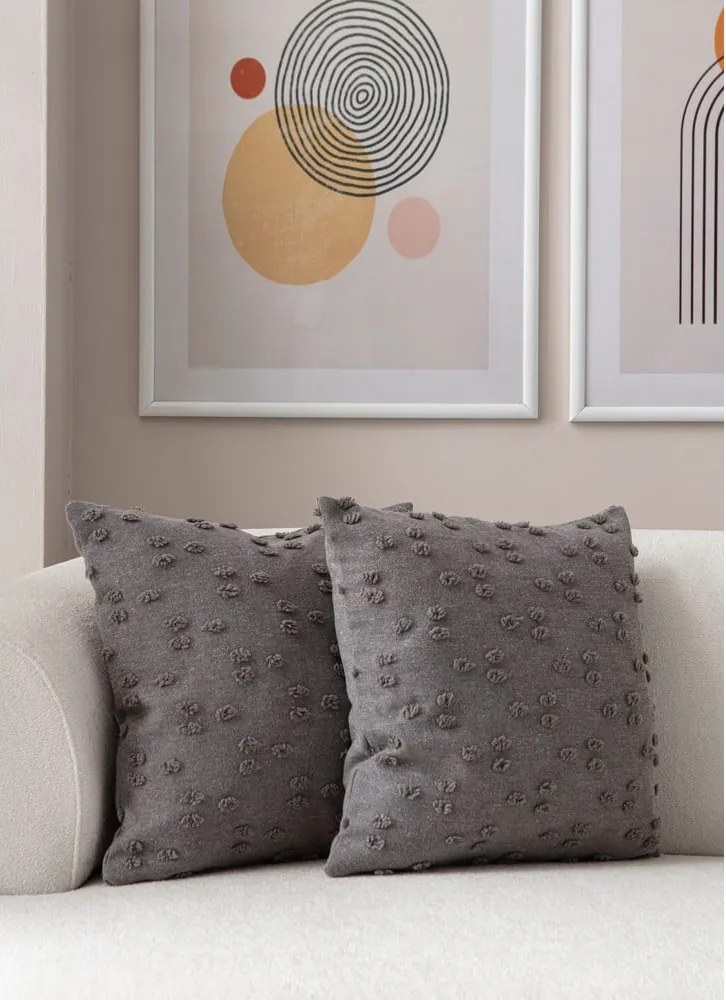 Federe decorative in set 2 pz 43x43 cm Tuffet – Mioli Decor