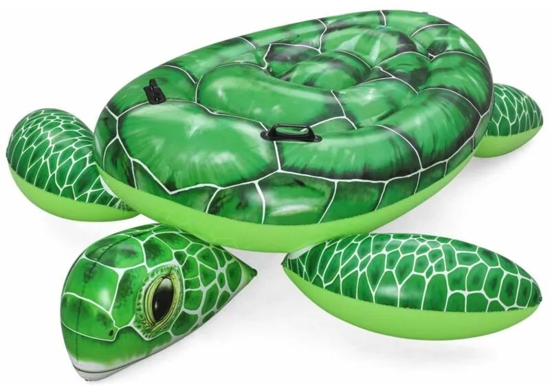 Bestway Figura Gonfiabile Tortuga con Maniglie 150x145 cm +3 Anni Spiaggia e Piscina 41524