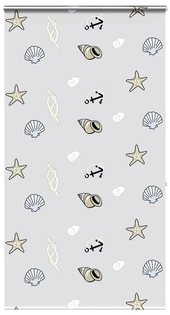 Tenda A Rullo Doccia Con Cassonetto 130x240cm Larghezza Tessuto /