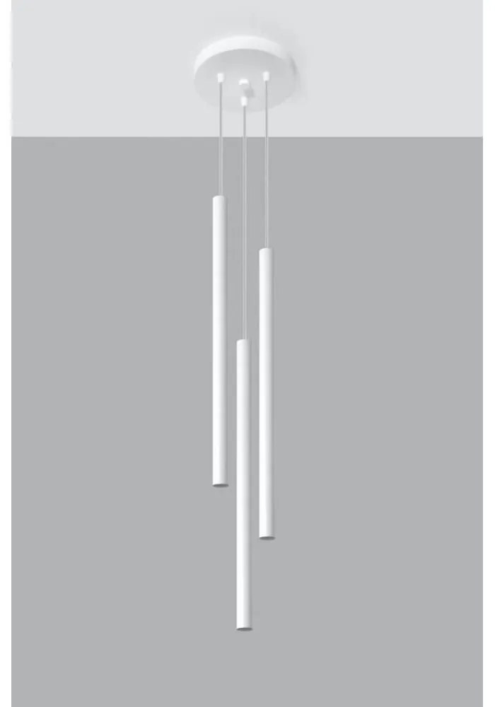 Lampadario in Acciaio a Sospensione 3xG9 PASTELO 3P Bianco da interno Colore del corpo Bianco