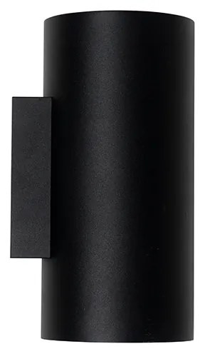 Lampada da parete intelligente nera con oro 2 luci incl. Wifi GU10 - Sab