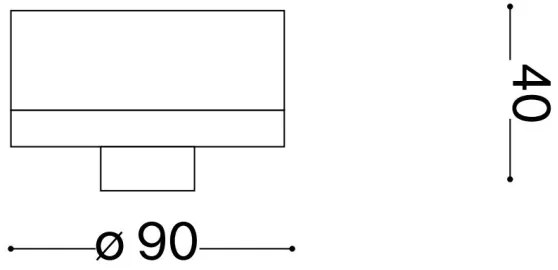 Ideal Lux - Plafoniera esterna CLIO 1xE27/42W/230V IP44 nero