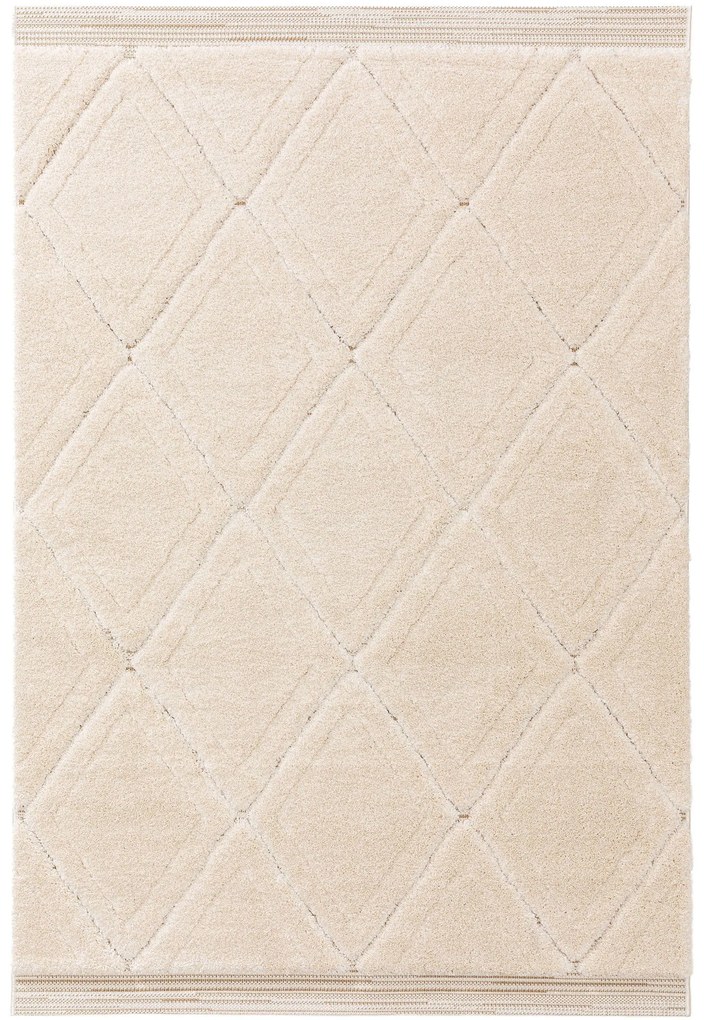 benuta Nest Tappeto a pelo lungo Aimee Crema/Beige 200x290 cm - Tappeto design moderno soggiorno