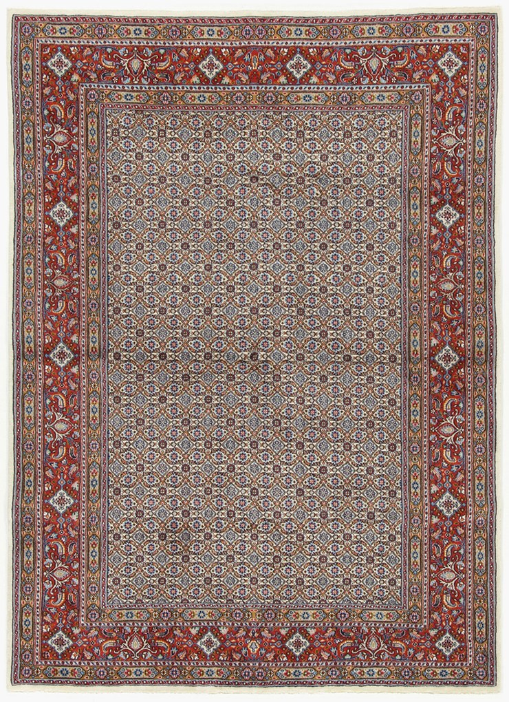Moud Tappeto 230x160 (Iran) Annodato A Mano