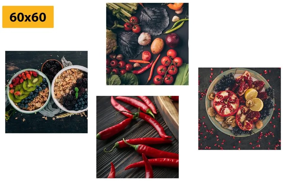 Set di quadri – Delizie culinarie