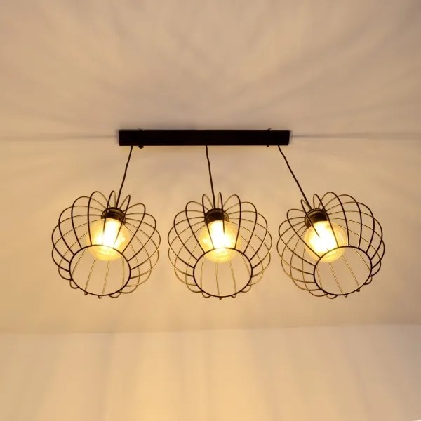 Lampadario LED a cavo MERCURE 3xE27/15W/230V