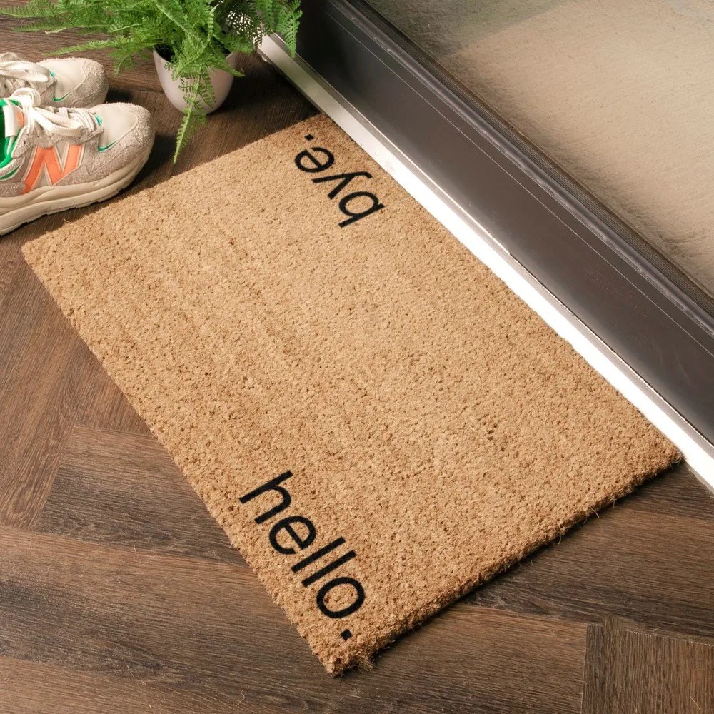Zerbino in cocco 40x60 cm Hello, Bye - Artsy Doormats