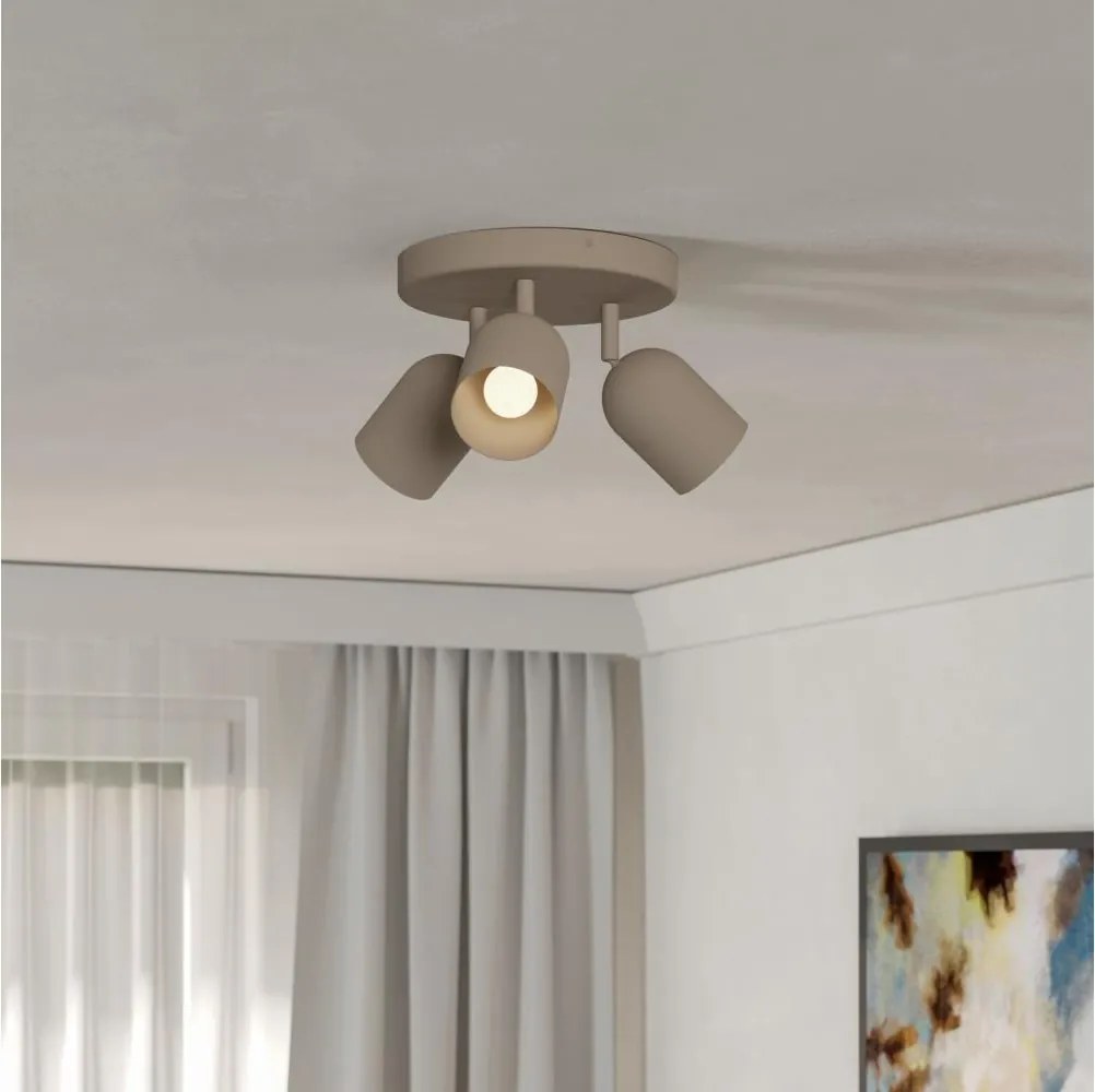Eglo 44163 - Lampada a spot TILSTON 3xE14/40W/230V beige
