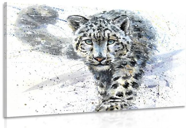 Quadro su tela – Leopardo disegnato
