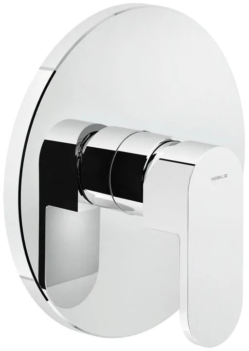 Rubinetto per doccia getto laminare cristallino ad incasso monocomando Up cromo lucido NOBILI