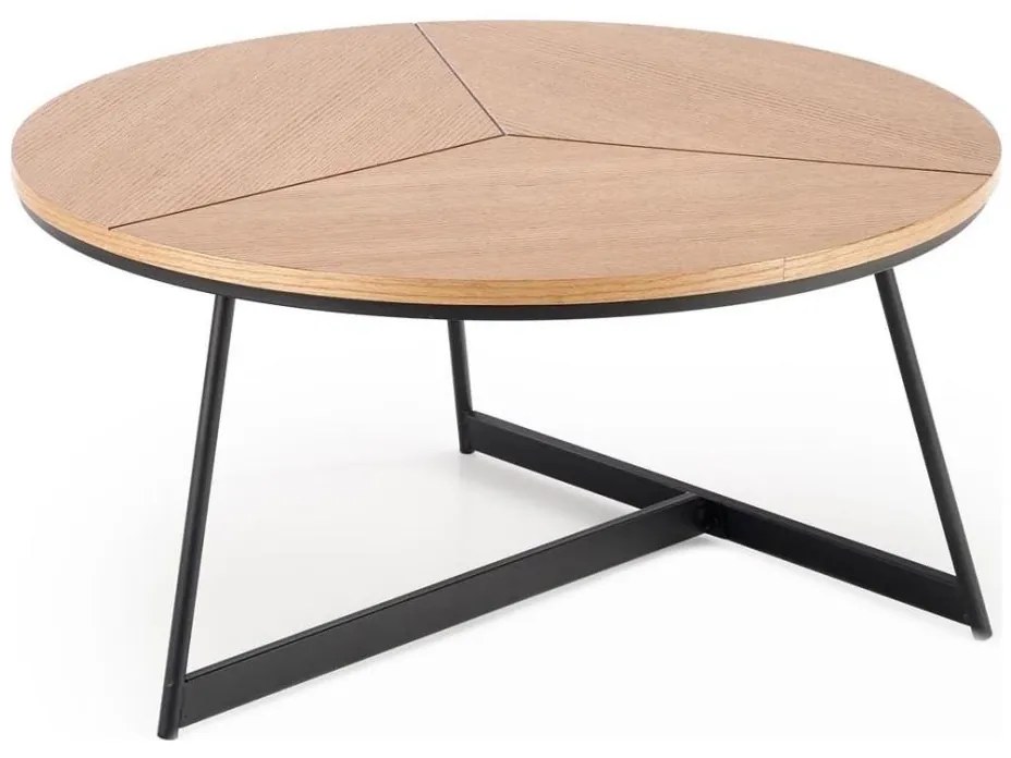 Tavolino KARIDA 41x80 cm beige/nero