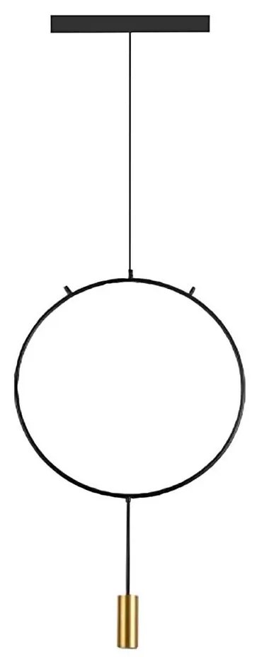 Klausen 111039 - Lampadario a sospensione con filo ARCADE 1xGU10/5W/230V nero/oro