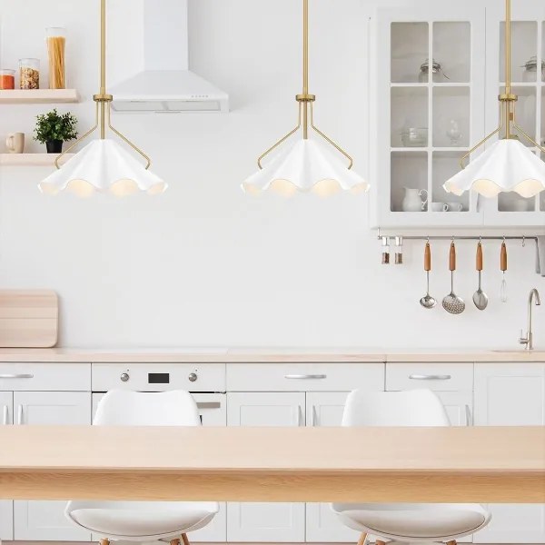 Quoizel QZ-MEJIA-1P-S-AB - Lampadario a sospensione con supporto rigido MEJIA 1xE27/60W/230V diametro 35,6 cm ottone