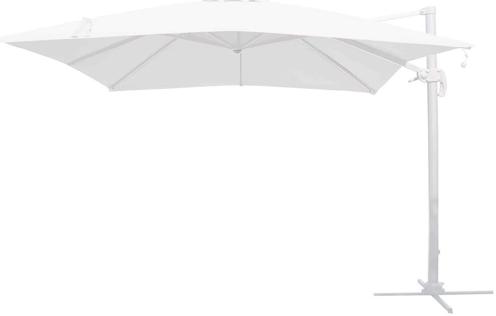 TESLA - ombrellone da giardino decentrato con led 3 x 3