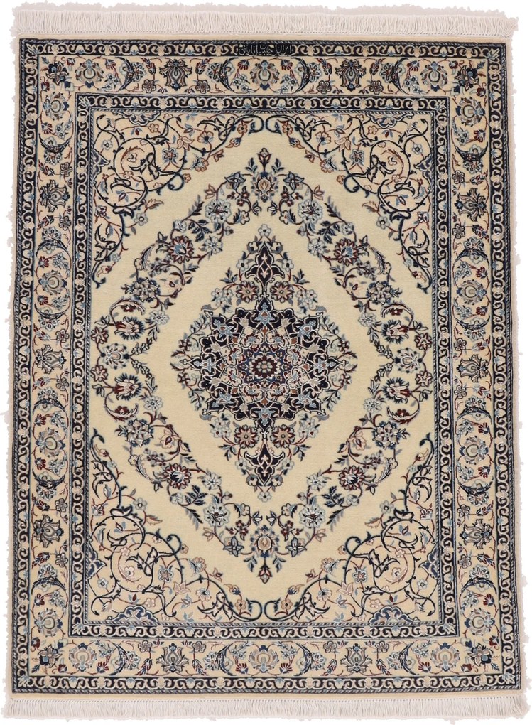 Nain Tappeto persiano 100 x 130 (Iran) Annodato A Mano