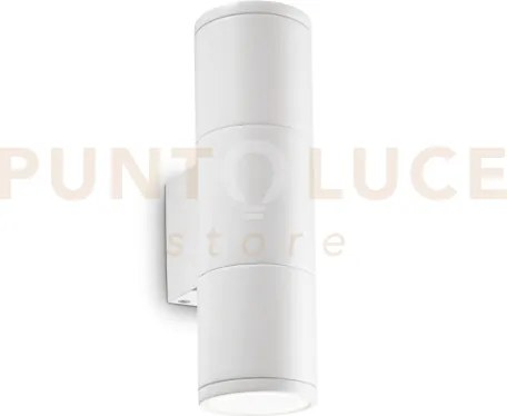 Gun applique esterno ip44 2 luci attacco gu10 bianco
