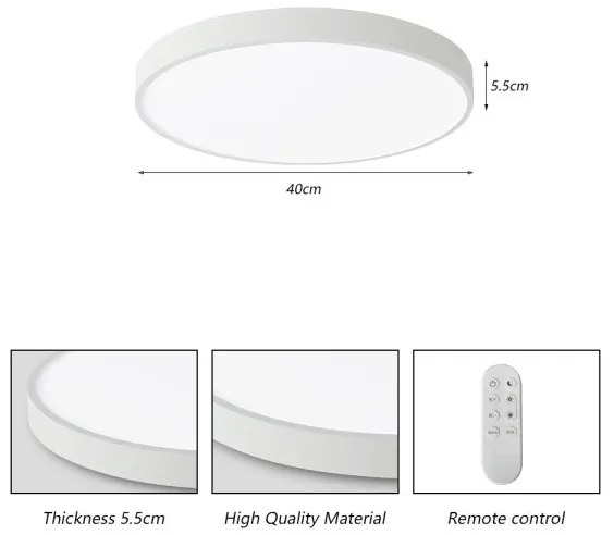 Immax NEO 07251L -Luce LED dimmerabile SEMPLICI 36W/230V Wi-Fi Tuya bianco + TC