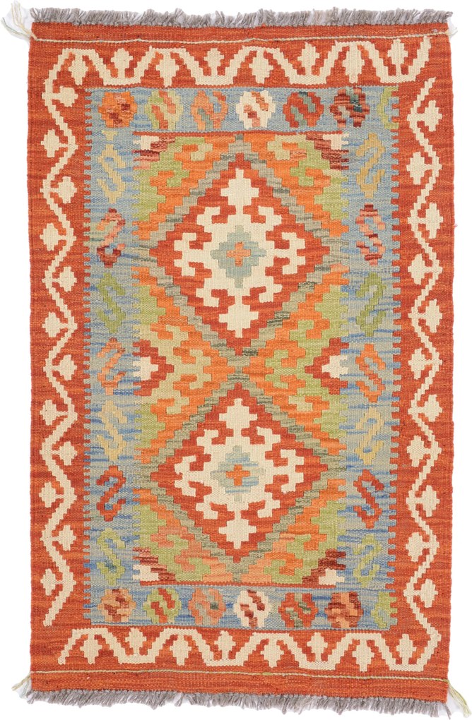 Kilim Tappeto 90 x 60 (Afghanistan) Tessuto A Mano