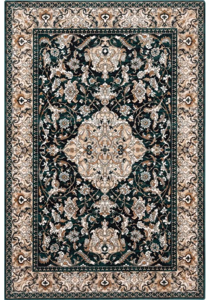 Tappeto in lana verde 133x180 cm Lauren - Agnella