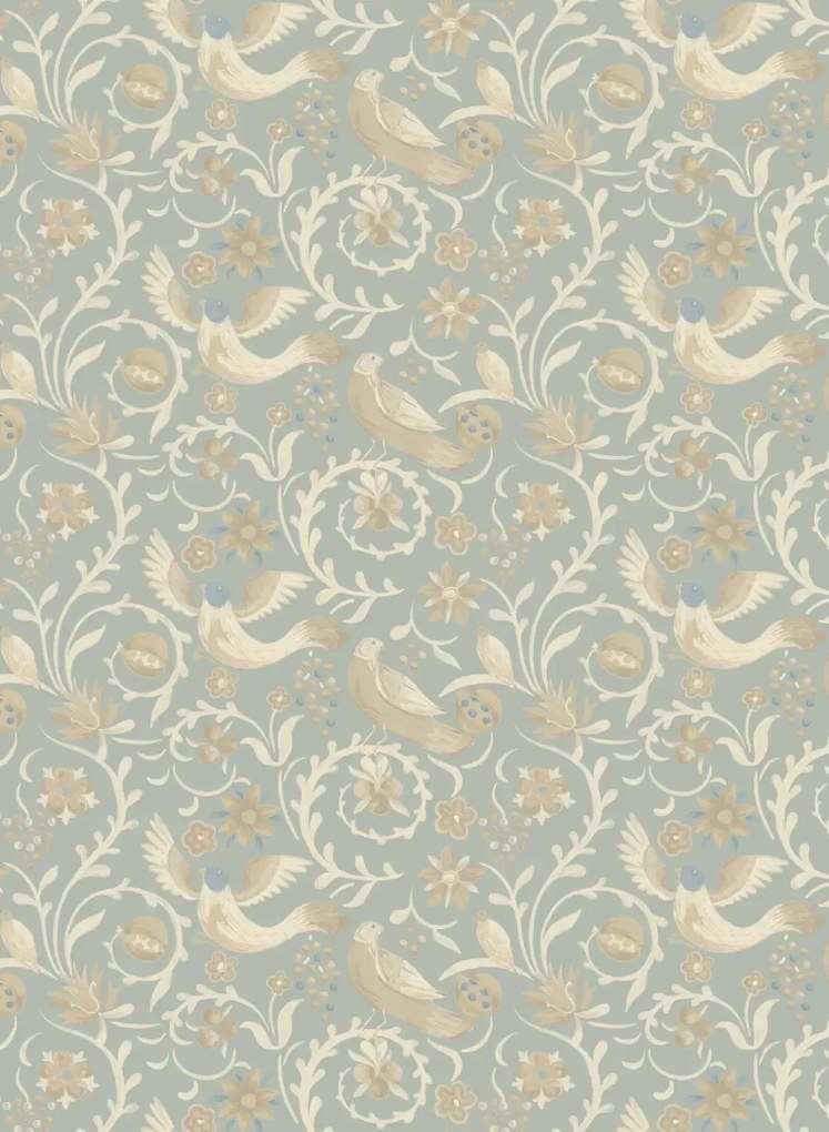 GP & J Baker Carta da parati Royal Court - Old Blue
