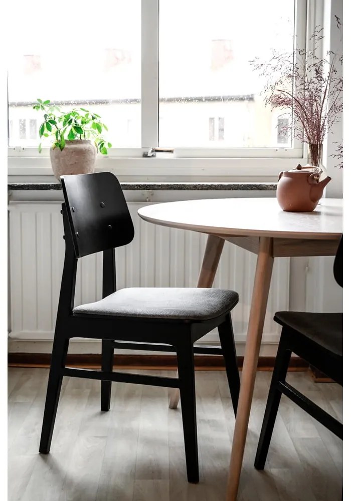 Tavolo da pranzo rotondo con piano in rovere 115x115 cm Yumi - Rowico